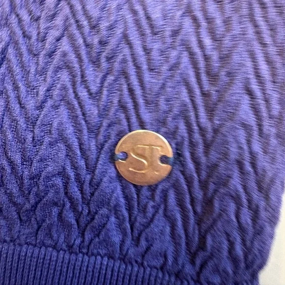 Supertrash brand Periwinkle bodycon stretchy sleeveless Mini Dress Women's XS/S - Picture 10 of 10